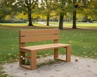 DIY 2X6 Outdoor Bank Bauplan: Terrassenmöbel Holzbearbeitung (PDF Download)