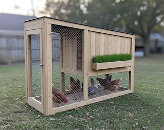 Bauplan für einen kleinen Hühnerstall aus Holz für den Garten: PDF-Download