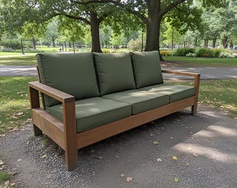 Bauplan für ein modernes Sofa zum Selbermachen: Terrassen-Holzbearbeitungsplan (PDF-Datei)