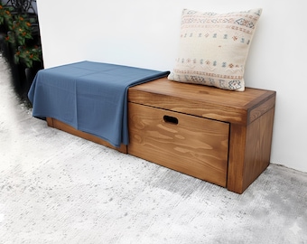 DIY Bench with storage Build Plan: Patio Woodworking plan( PDF Download)