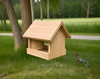 Cedar Birds Feeder Build Plan: Step-By-Step Woodworking Project (PDF Download)