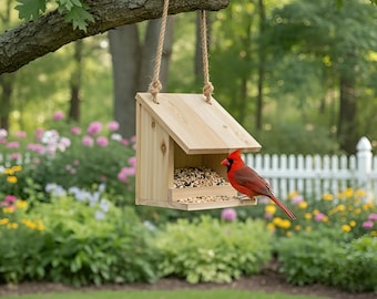DIY Vogelhäuschen Bauplan: Schritt-für-Schritt-Anleitung Holzbearbeitungsplan (PDF-Download)