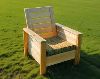 DIY Garden Chair Build Plan: Patio Woodworking Plan(PDF File)