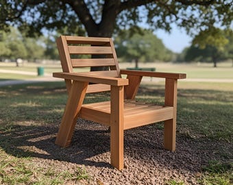DIY Outdoor Holzstuhl Bauplan: Gartenlounge (PDF Download)
