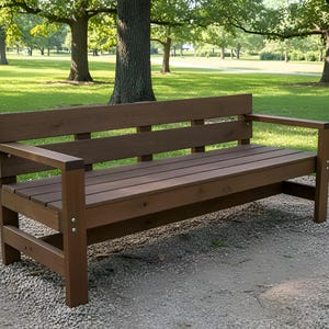 DIY Outdoor Park Bench Build Plan: Garden Bench Woodworking PDF | Step-by-Step Digital Download
