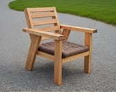DIY Outdoor Chair Plan: Patio Furniture Woodworking (PDF Download)