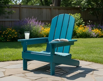 DIY Adirondack Chair Bauplan, Outdoor Terrasse Gartenmöbel, Holzbearbeitung Projekt PDF Download
