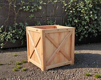 DIY Planter Box Build Plan: Outdoor Patio Woodworking PDF Download