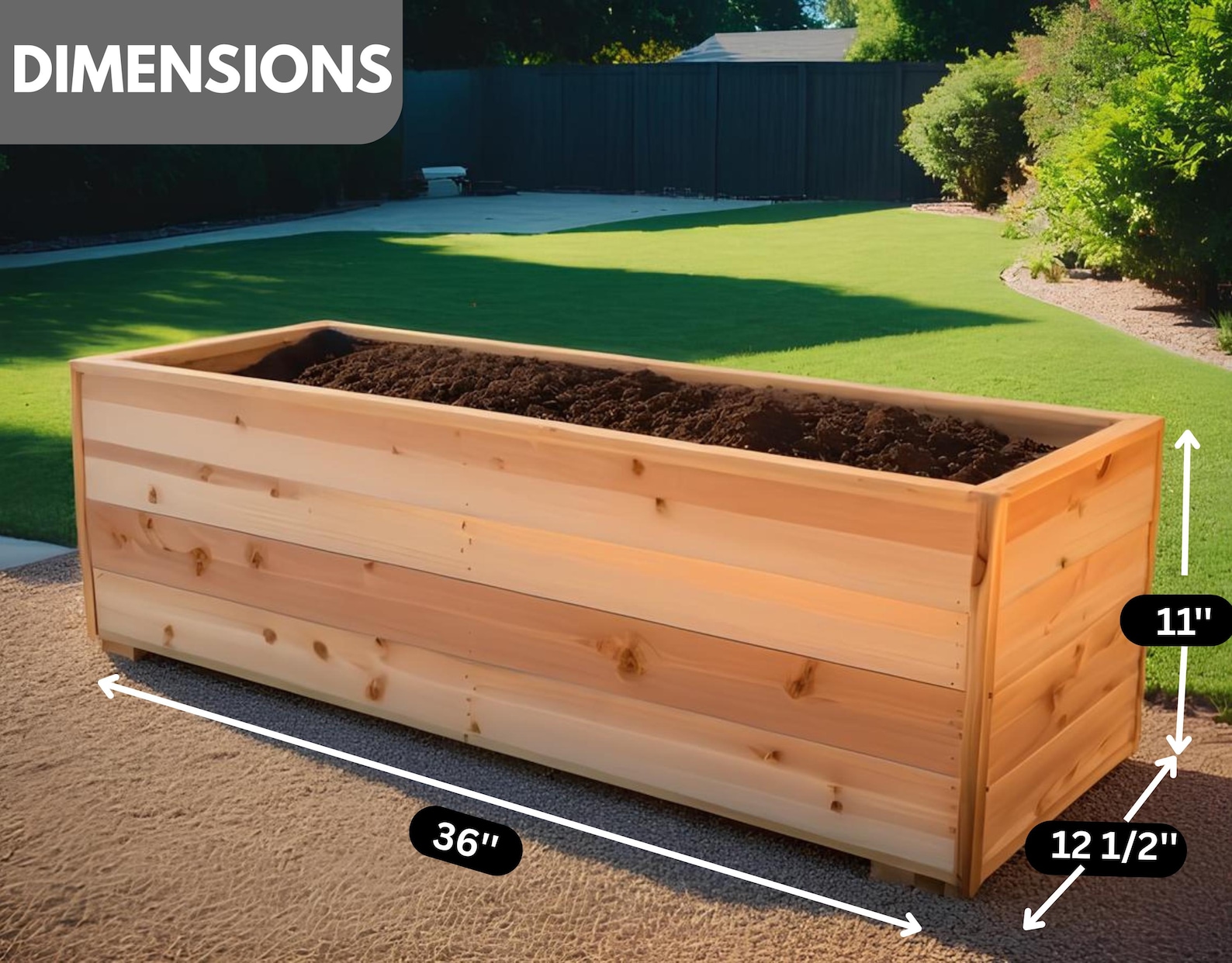 DIY Cedar Raised Planter Box Plan: Garden Bed Woodworking (PDF File) - Etsy