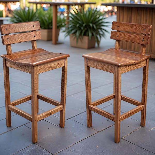 Bar Stools High Back - Etsy UK