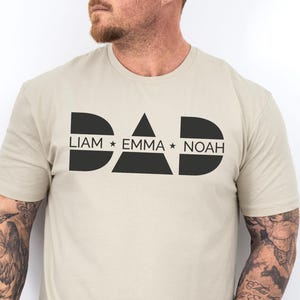 Custom Dad Shirt with Kids Names | Personalized Name Shirt for Dad | Unique Father’s Day Gift from Kids | New Dad T-Shirt | Custom Daddy Tee