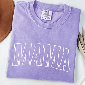 Comfort Colors® Retro Mama Shirt Mothers Day Gift From Daughter for Mom Mama Tshirt For Birthday For Her Baby Shower Christmas