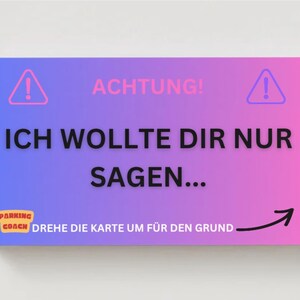 Ich wollte dir NUR MAL SAGEN - 10 Karten
