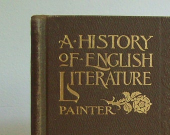 Antique book A History of English Literature 1899 hardcover 697 pages complete great condition