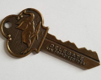1964 Republican Convention souvenir key  Flying Elephant Club free shipping to USA