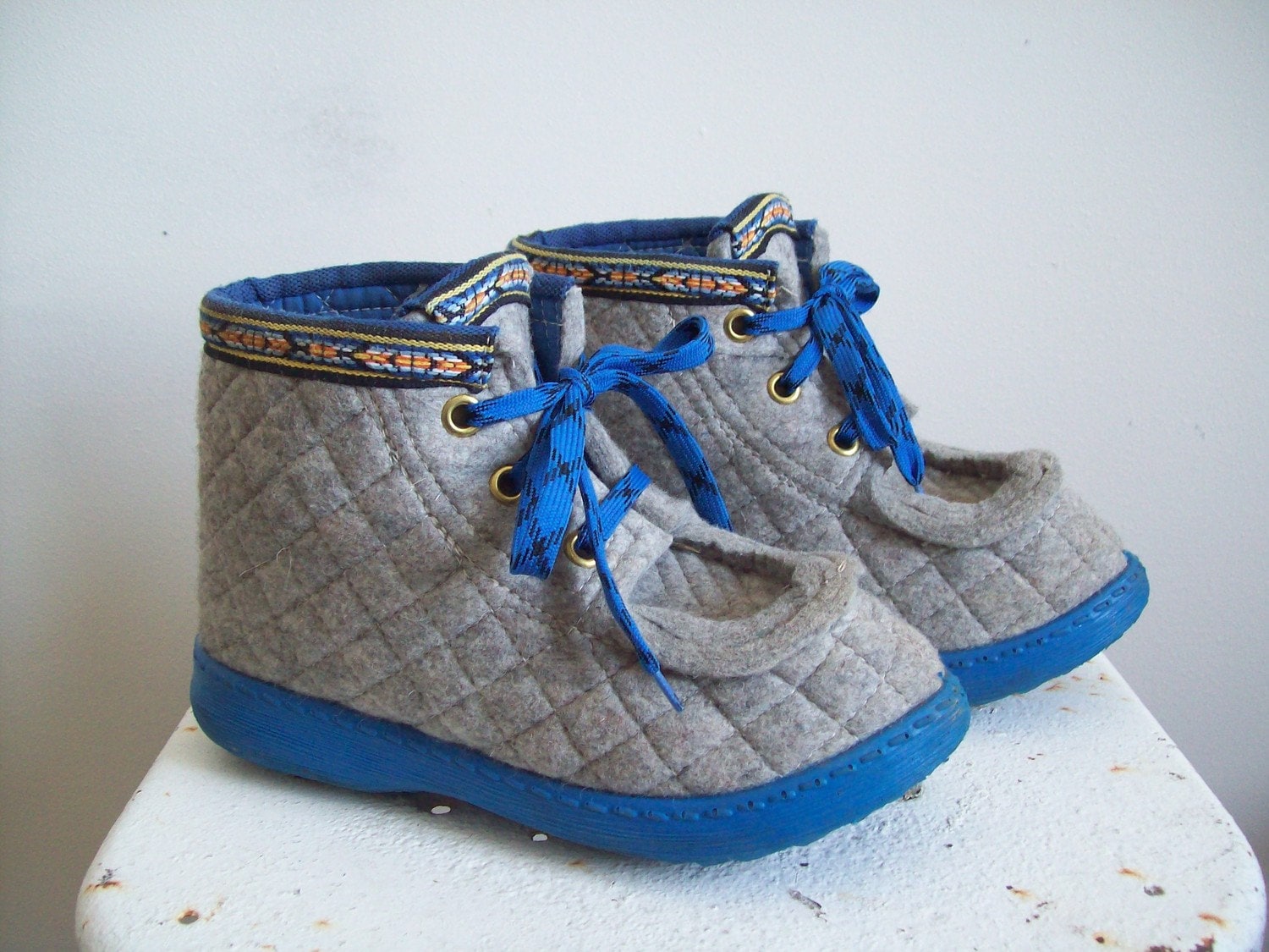 Vintage Nye Nesna Lobben Norwegian wool felted boots handmade Etsy