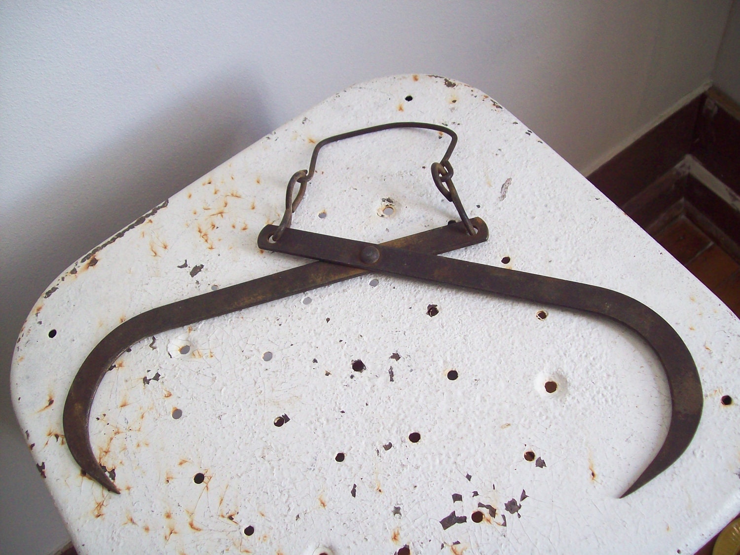 Antique metal ice tongs collectable primitive decor Etsy