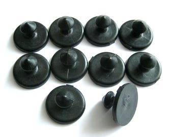 Vintage 10 Buttons Soviet Russian Original Fasteners USSR 1980's