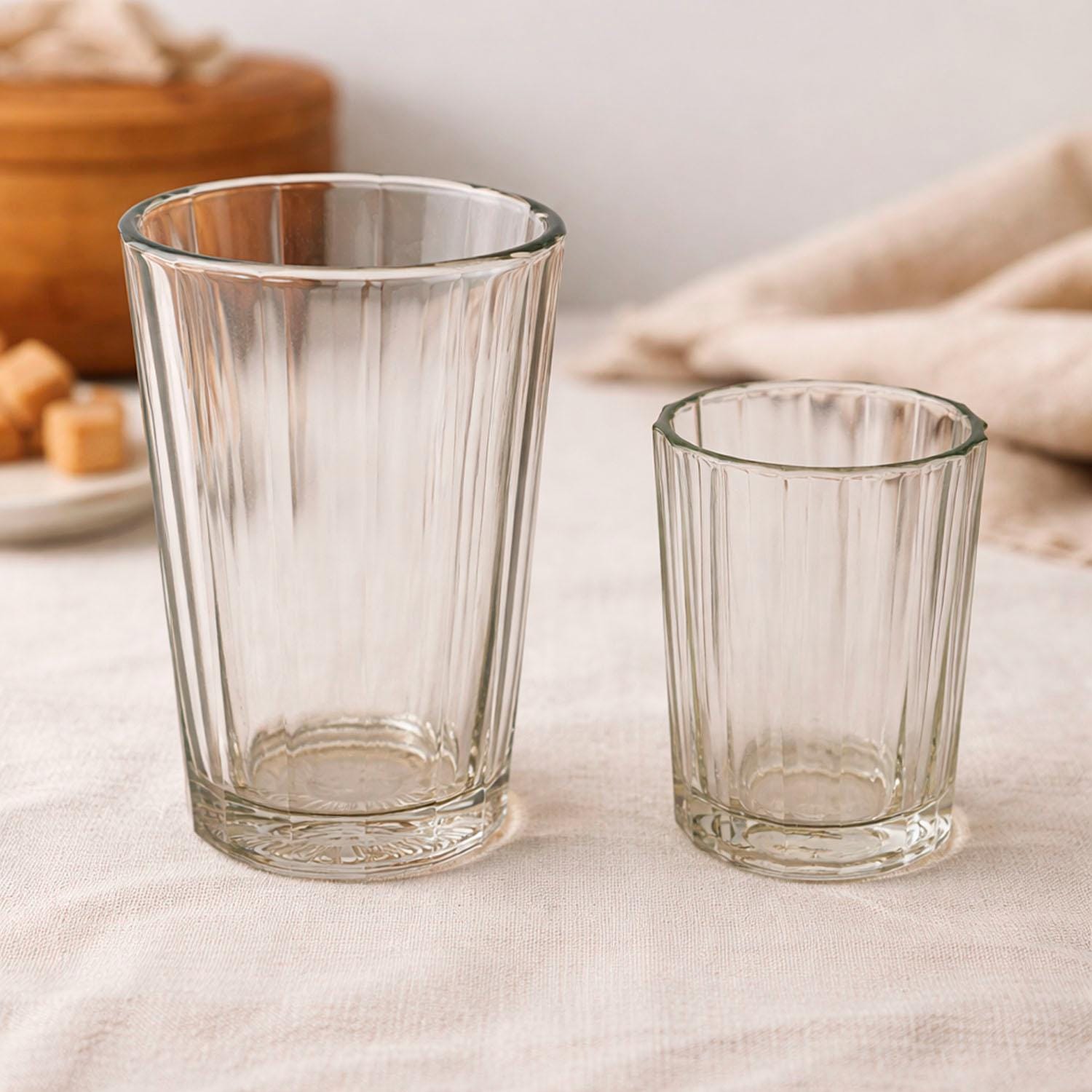 Lot De 4 Porte-Verres Russes En Filigrane Argenté Avec Verres En Cristal