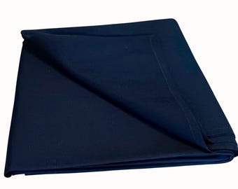 Vintage Original Soviet Military Fabric Diagonal Twill Navy Blue Uniform Material 320 GSM  3.17 yards 290 × 142 cm USSR 1980's