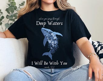 Christian Ocean Animal T-shirt: Beachy T-shirt met schrift