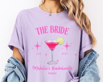 Benutzerdefinierte Bachelorette Comfort Farben Shirts: Brautparty-T-Shirts