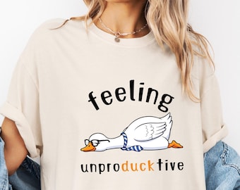 Sudadera divertida con diseño de pato: colores cómodos, regalo "improductivo" para los amantes de los patos.