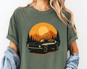 Vintage 90s Muscle Car Comfort Colors Shirt: Car Guy Gift