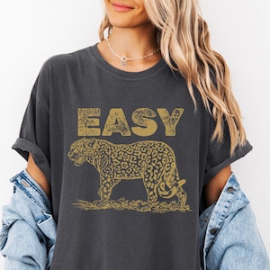 Easy Tiger Comfort Colors Shirt: Retro Indie Graphic Tee