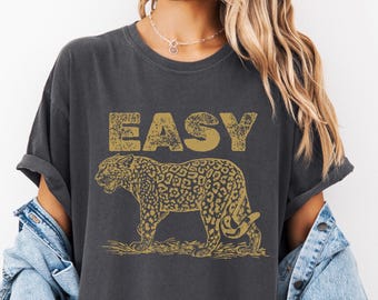 Chemise Easy Tiger Comfort Colors : t-shirt graphique indépendant rétro