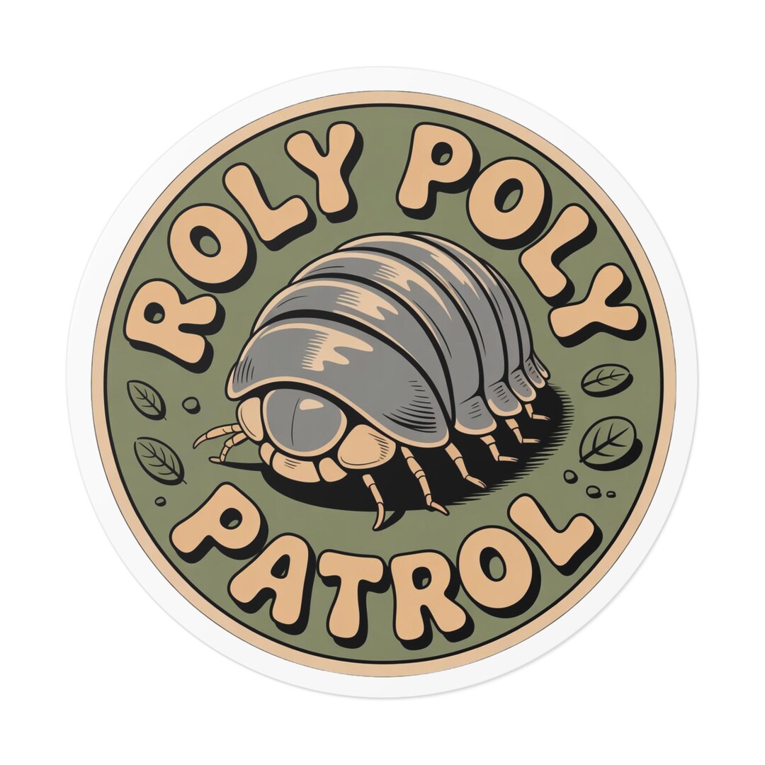 Roly Poly Patrol Sticker | Eco-friendly Vinyl in Matte Finish - Etsy