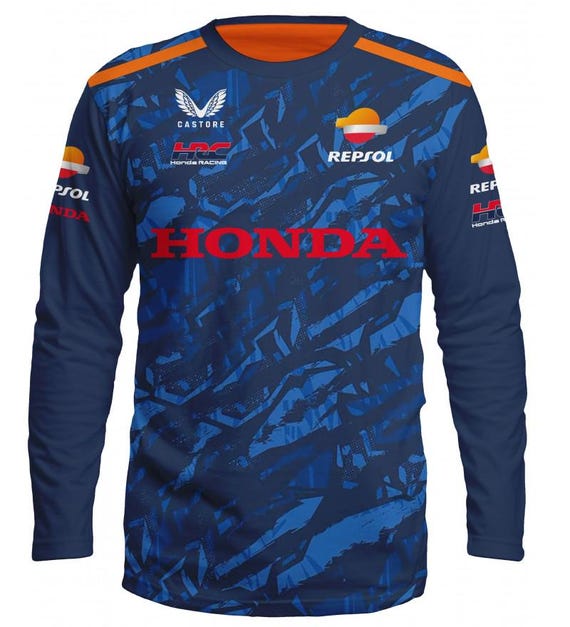 Honda Racing Long Sleeve Shirt: Motorcycle Enthusiast Apparel