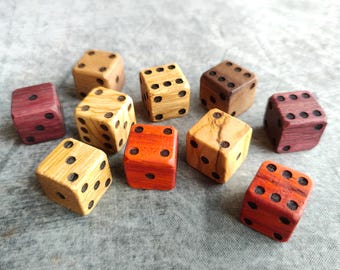 Handcrafted Wooden Dice | Premium Hardwood Dice for Gaming & Collectors