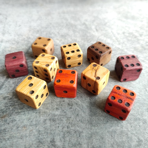Handcrafted Wooden Dice | Premium Hardwood Dice for Gaming