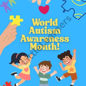 Printable Autism Awareness Poster | Digital Wall Art for Neurodiversity & Inclusion | Instant Download