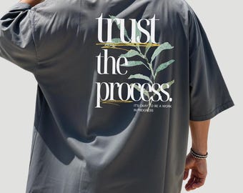 Trust the Process Comfort Colors T Shirt: Unisex Vintage Boho Motivation Tee
