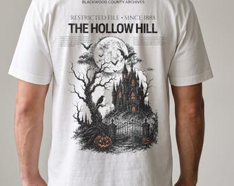 Northbound Halloween Tshirt, Gothic Haunted House Graphic Tee, Vintage Spooky Shirt, Men's Horror Fall Apparel Gift