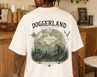 Doggerland Shirt, Lost Continent Map T-Shirt, History Buff Gift, Mammoth Graphic Tee, Ancient Geography Shirt, Vintage Cartography Apparel