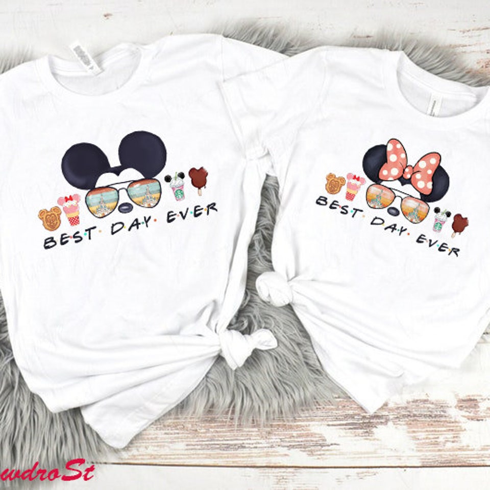 Disney Best Day Ever Shirts, Mickey Minnie Shirt, Cute Disney shirt, Disney Snack Shirt, Disney Family Shirt, Disney Couple Shirt