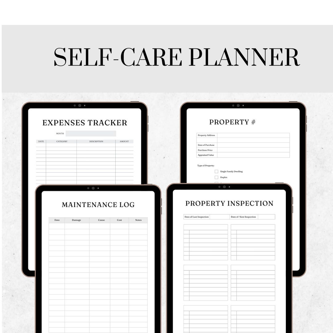 Self Care Planner Printable | Mental Health & Wellness Journal | Daily ...