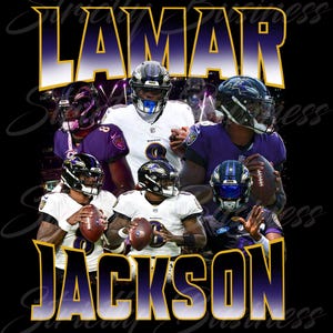 Pacote Lamar Jackson PNG (5) | Clipart Digital de Futebol | Arquivo de Fundo Transparente para Camisetas, Cartazes, Panfletos e Mais