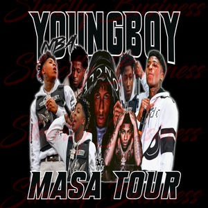 Op NBA YoungBoy geïnspireerde png-bundel (7) - MASA Tour digitale bestanden voor custom kleding en design