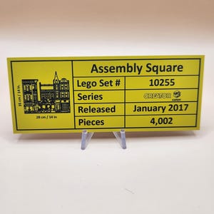 Display Plaque | Creator Collection | Yellow
