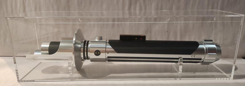 Lightsaber Wall Mounted Acrylic Display Case | Single Lightsaber | Fits ...