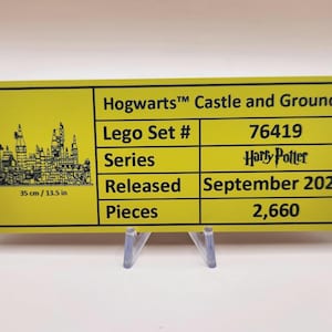 Display Plaque | Mario, HP, Star Wars Collections | Acrylic