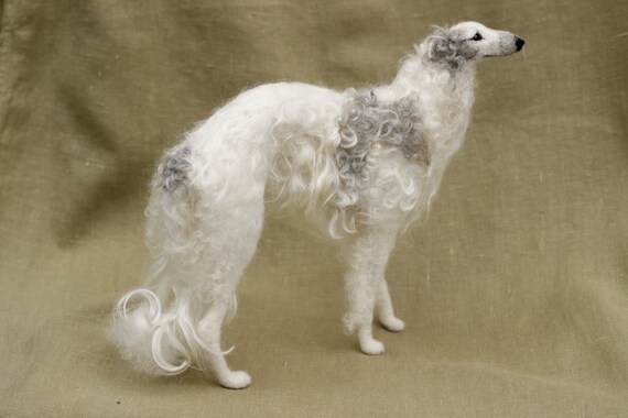 Items similar to Made to order needle felted dog, Borzoi ...