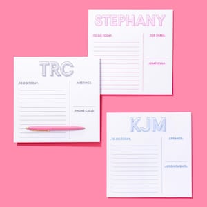 Personalized Outline Notepad, Outline Notepad, Habit Tracker, Notepad for Teachers, Gift, Stationery, Planner Notepad, Back To School