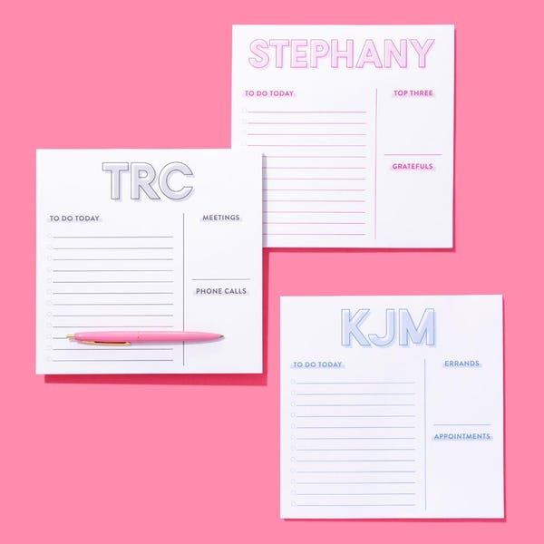 Personalized Outline Notepad, Outline Notepad, Habit Tracker, Notepad for Teachers, Gift, Stationery, Planner Notepad, Back To School