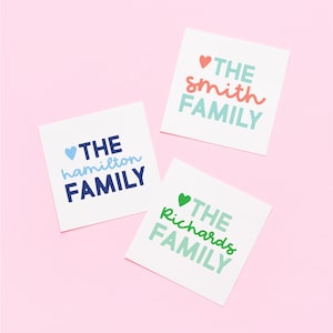 Personalized Family Gift Stickers, Personalized Stickers Labels, Custom Stickers, Stickers, Kid Birthday stickers 007S
