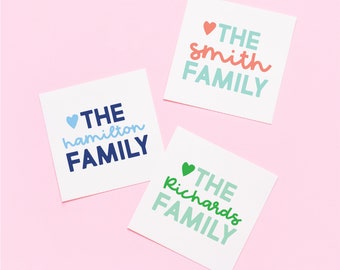 Personalized Family Gift Stickers, Personalized Stickers Labels, Custom Stickers, Stickers, Kid Birthday stickers 007S